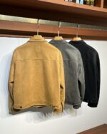 Loewe Leather - Suede  Jacket For Men With Authentic Packing. - Image 4