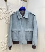 Louis Vuitton Leather - Suede  Jacket For Men With Authentic Packing.