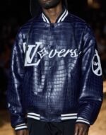 Louis Vuitton Leather Jacket With Original Packing.