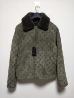 Louis Vuitton Monogram Shearling Blouson Leather  Jacket