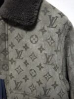 Louis Vuitton Monogram Shearling Blouson Leather  Jacket - Image 9