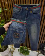Gucci Men's Denim Jeans Pant With Original Packing.