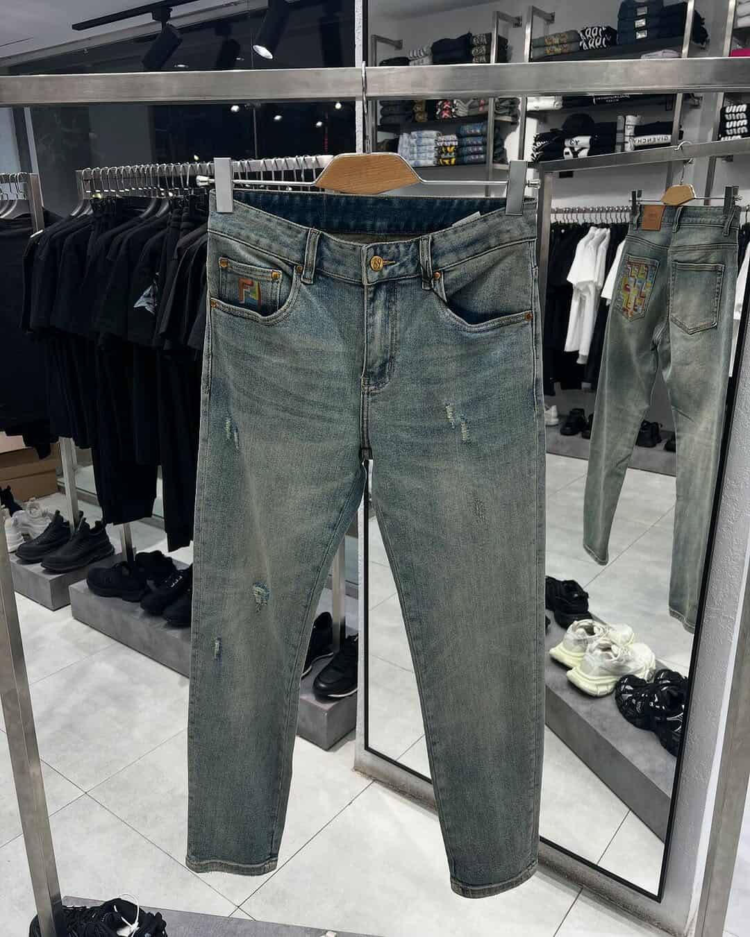 2025/09/1000091566.jpg Fendi Men's Denim Jeans Pant. - Image 1