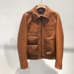 Louis Vuitton Leather Jacket With Authentic Packing.