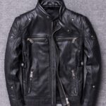 Men's Vintage Bomber AIR Force Style Leather (Cow) Jacket.