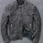 Men's Vintage Bomber AIR Force Style Leather (Cow) Jacket.