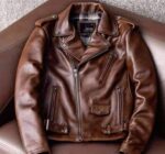 Heavy Motorcycle Jacket Mens Pure Top Layer Cowhide Genuine Leather Jackets Men Slim Multi Zipper Cycling Coats Top Man.