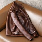 Heavy Motorcycle Jacket Mens Pure Top Layer Cowhide Genuine Leather Jackets Men Slim Multi Zipper Cycling Coats Top Man. - Image 2