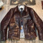 Mens Biker Vintage Motorcycle Distressed Brown Cafe Racer Leather Jacket