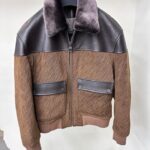 Givenchy  Leather - Suede  Jacket For Men With Authentic Packing.