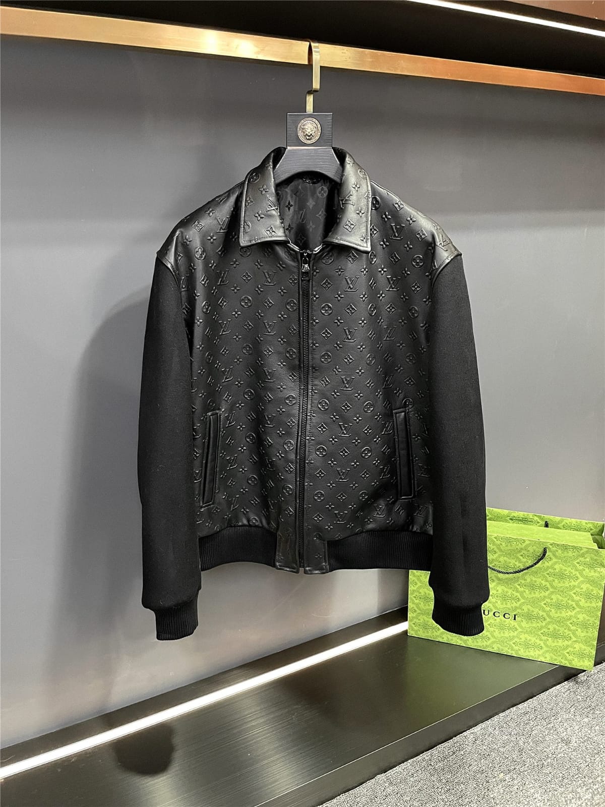 IMG-20250922-WA0135 Louis Vuitton Leather - Suede Jacket For Men With Authentic Packing. - Image 1