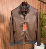 Lora Piana Leather Jacket With Original Packing.