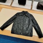 Louis Vuitton Men's Leather Jacket With Authentic Packing.