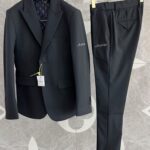 Louis Vuitton Men's Blazer With Pant Two Pics Set With Original Packing.
