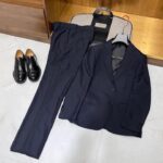 Louis Vuitton Men's Blazer With Pant And Shoes Three Pics Set With Original Packing.