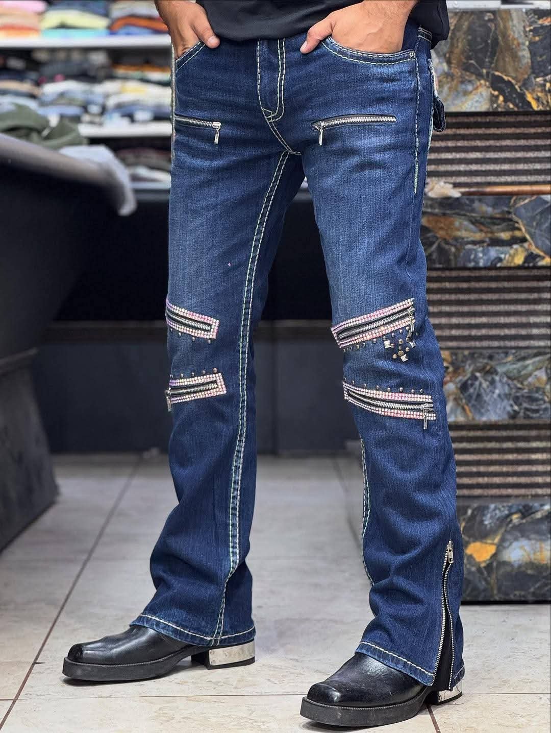 2025/10/1000095304.jpg Rock Revival Men's Boot Cut Jeans Pant. - Image 1