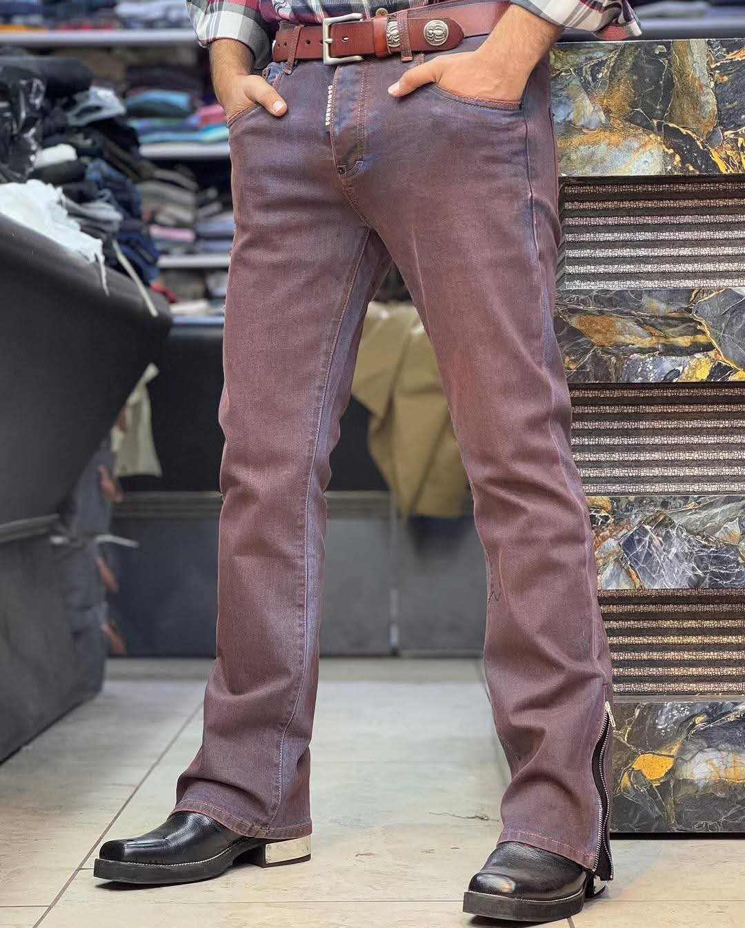 2025/10/1000095317-1.jpg Rock Revival Men's Boot Cut Jeans Pant. - Image 1