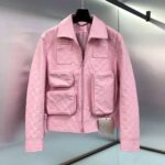 Louis Vuitton Monogram Leather (Suede) Jacket With Authentic Packing.