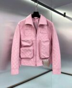 Louis Vuitton Monogram Leather (Suede) Jacket With Authentic Packing.