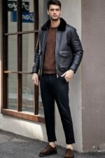 Lora Piana Leather (Cow) Jacket For Men.