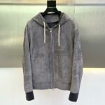 Brunello Cucinelli Leather (Suede) Jacket For Men.