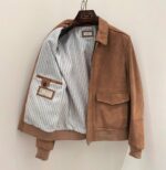 Brunello Cucinelli Leather (Suede) Jacket For Men. - Image 2