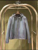 Prada Leather Jacket With Original Packing.