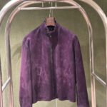 Prada Leather Jacket With Original Packing.