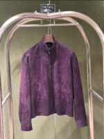 Prada Leather Jacket With Original Packing.