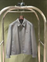 Prada Leather Jacket With Original Packing.