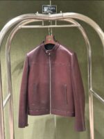 Prada Leather Jacket With Original Packing.