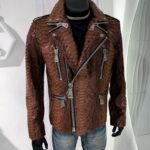 Snakeskin Jackets Python Skin Coats for Men.