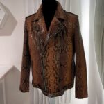 Snakeskin Jackets Python Skin Coats for Men