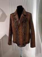Snakeskin Jackets Python Skin Coats for Men
