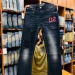 Daquard Denim Jeans Pant.