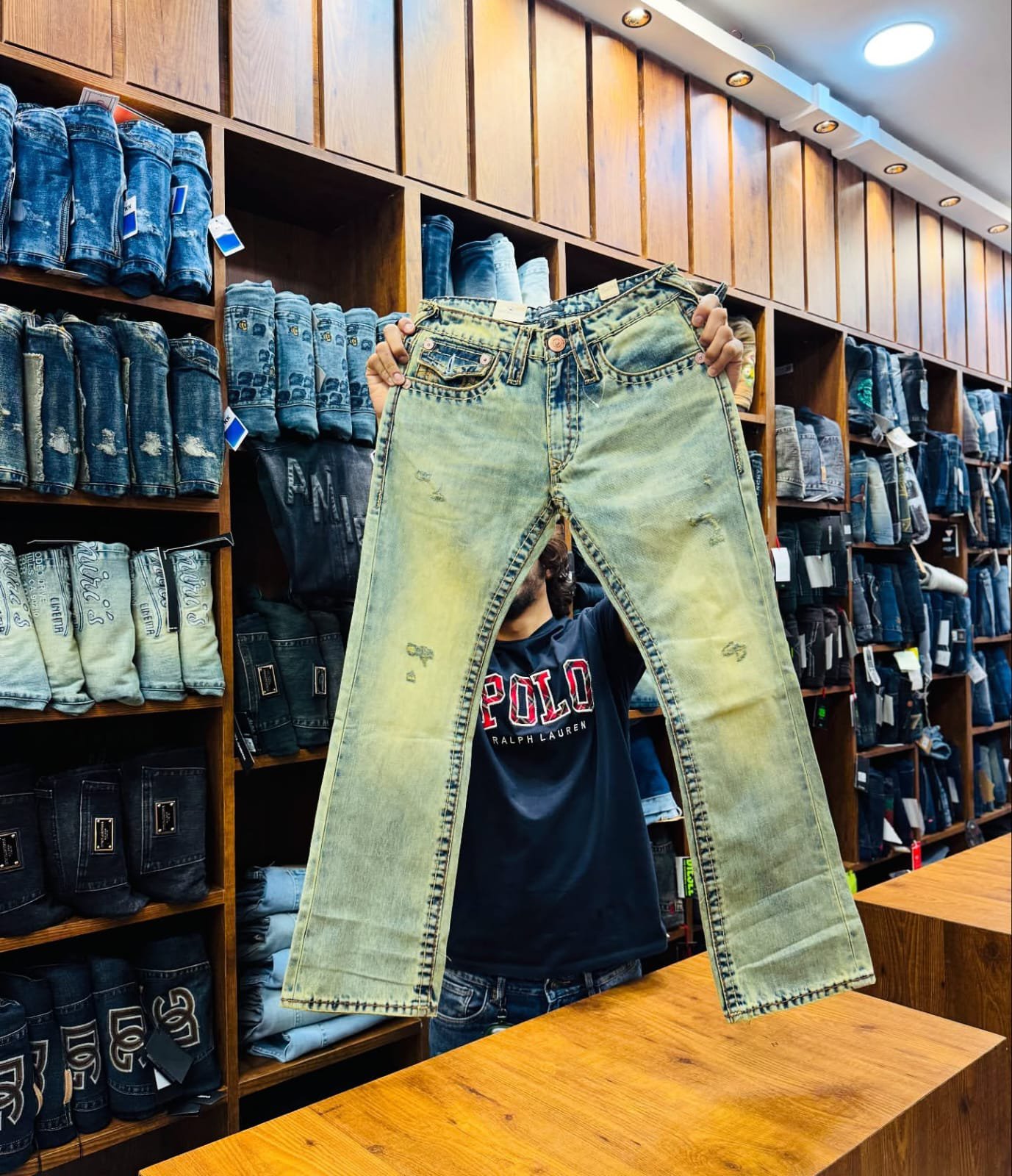 2025/10/1000135248.jpg True Religion Boot Cut Denim Jeans Pant. - Image 1