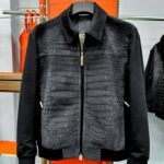 Louis Vuitton Leather Jacket For Men With Authentic Packing.