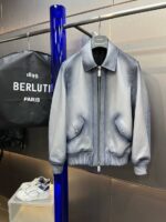 Berluti Leather Jacket With Original Packing.