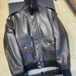 Saint lauren Paris Men's Leather Jacket With Original Packing.