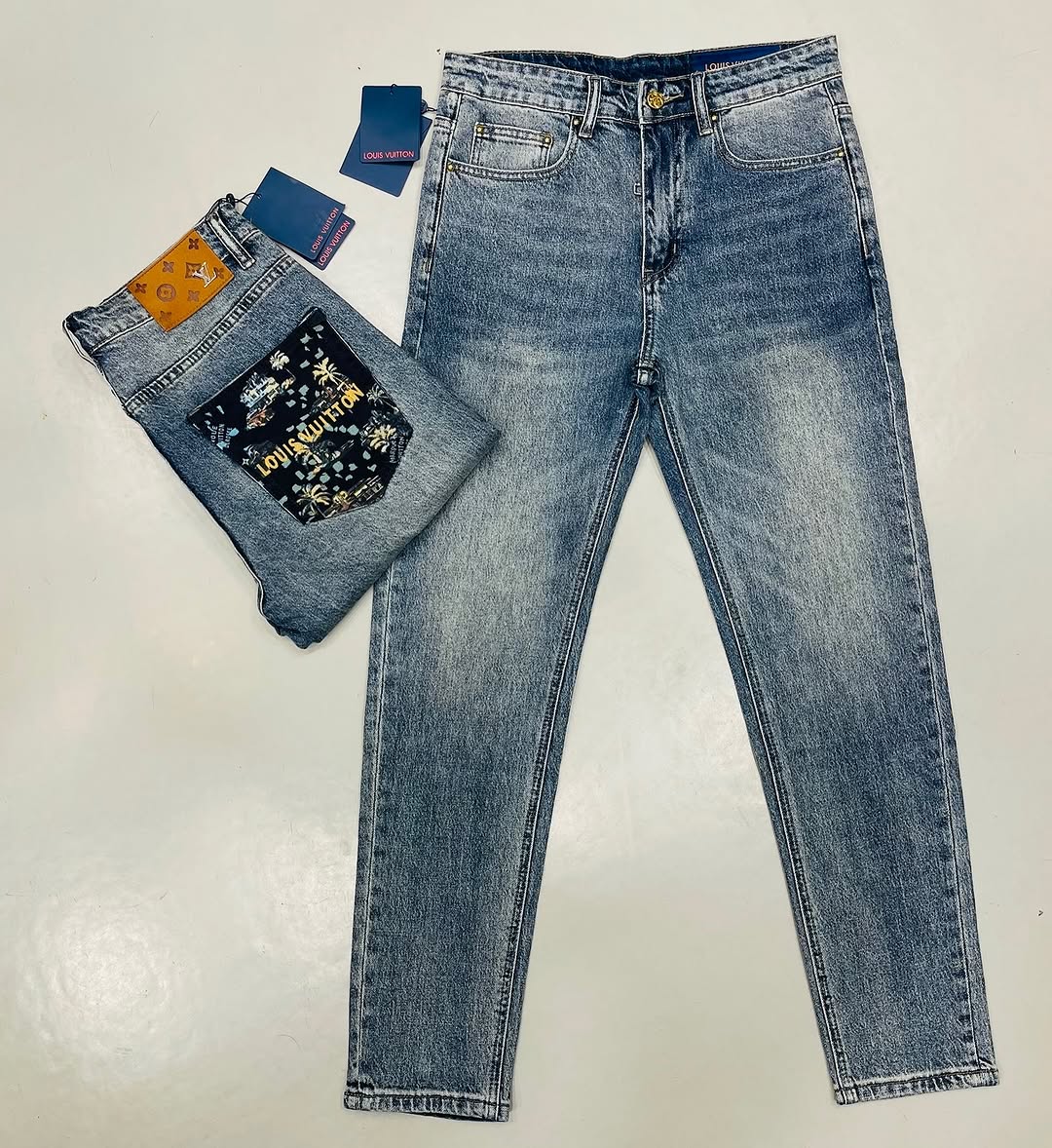 WhatsApp Image 2025-09-30 at 9.06.15 PM Louis Vuitton Men's Denim Jeans Pant. - Image 1
