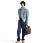 LOUIS VUITTON 
Suede Leather Type II Trucker Jacket For Men. - Image 4