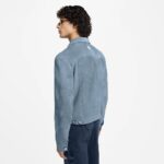 LOUIS VUITTON 
Suede Leather Type II Trucker Jacket For Men. - Image 3