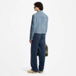 LOUIS VUITTON 
Suede Leather Type II Trucker Jacket For Men. - Image 5