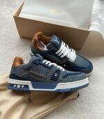 Louis Vuitton Trainer Sneakers For Men. - Image 9