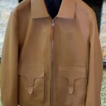 Hermer Men's Leather (Suede) Jacket With Original Packing.