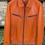 Hermer Men's Leather (Suede) Jacket With Original Packing.