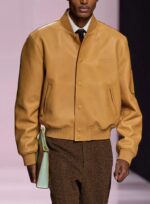 LOUIS VUITTON 
Men's Leather Jacket With Original Packing. - Image 2