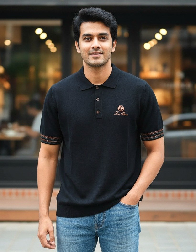 2026/01/1000148501.jpg Lora Piana Men's Polo Shirt With Original Packing. - Image 1