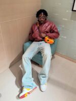 Louis Vuitton Men's Leather Jacket With Original Packing.