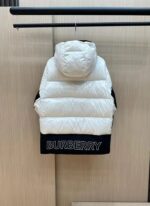 Burberry Hooded Color-Block Down Jacket With Original Packing. - Image 2